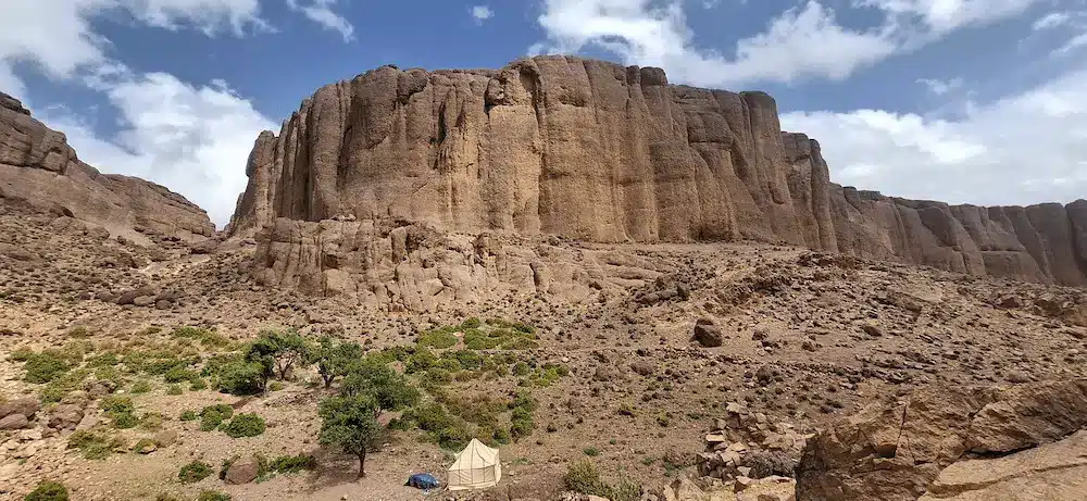 trek djebel Saghro bivouac dans les canyons