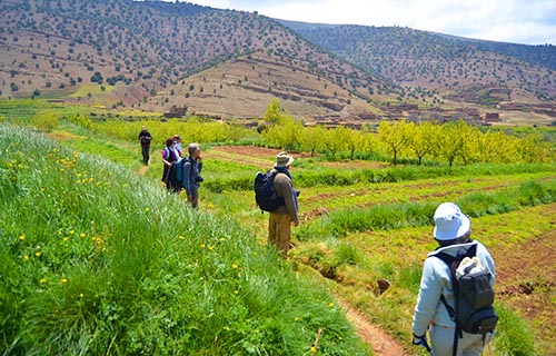 randonnée en famille dans le vallée heureuse haut atlas maroc