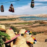 Vue panoramique sur un lac entre le Moyen Atlas et Chefchaouen