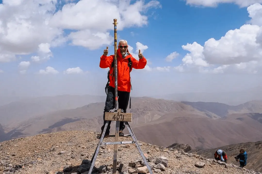 Trekking sportif dans le Haut Atlas marocain au sommet du M’Goun