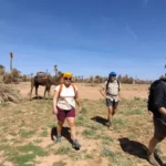 Trek désert du Draa maroc au milieu de la palmerai