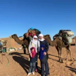 trek dans le désert du maroc en famille