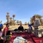 trek désert vallée du Draa, pause pique-nique