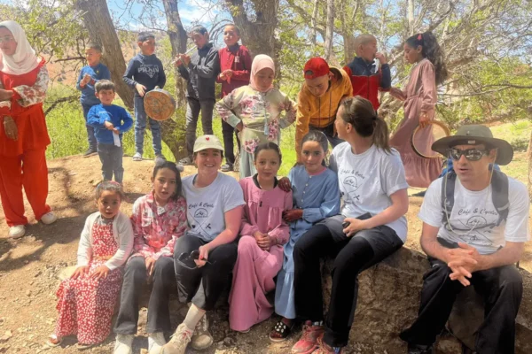 trek en famille dans le vallée heureuse au Maroc