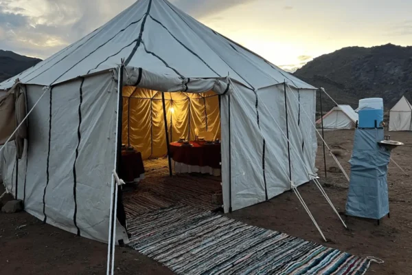 tente salle a manger de luxe mobile haut Atlas