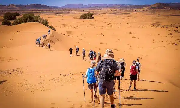 Trekking désert Maroc en grand groupe