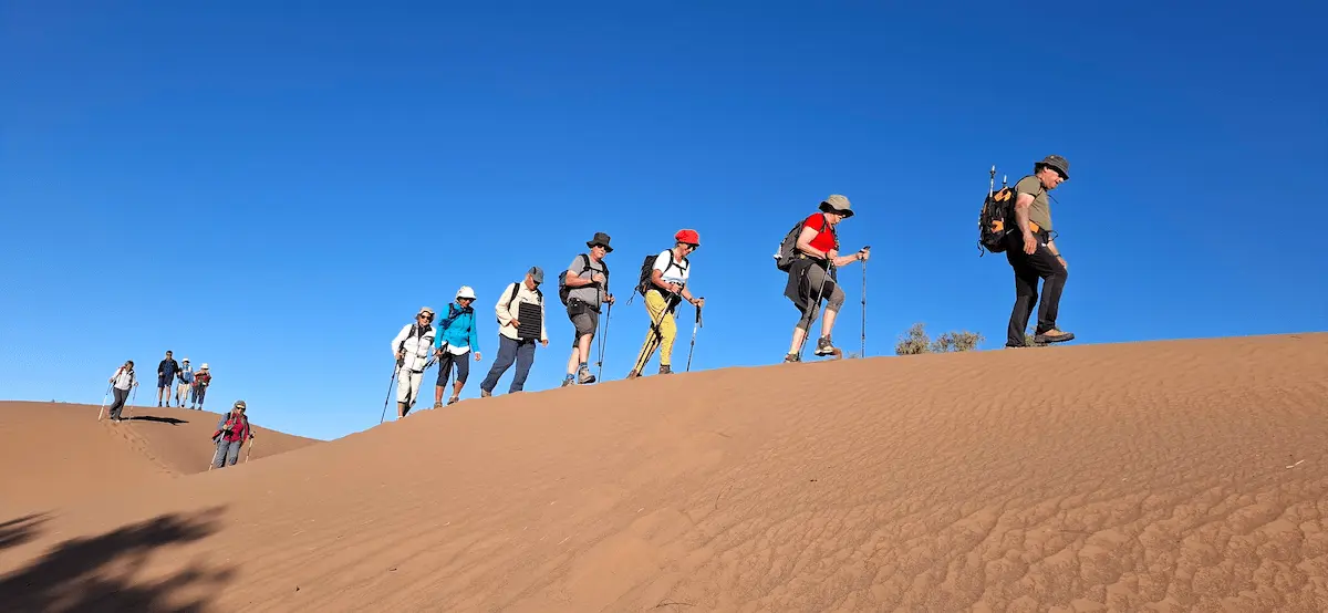 trek Randonnée dans le désert du Maroc