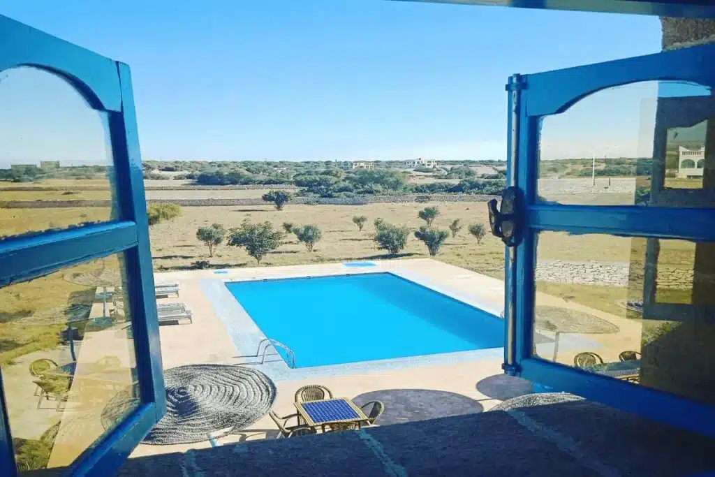 circuit multi-activités hébergement avec piscine a sidi Kaouki