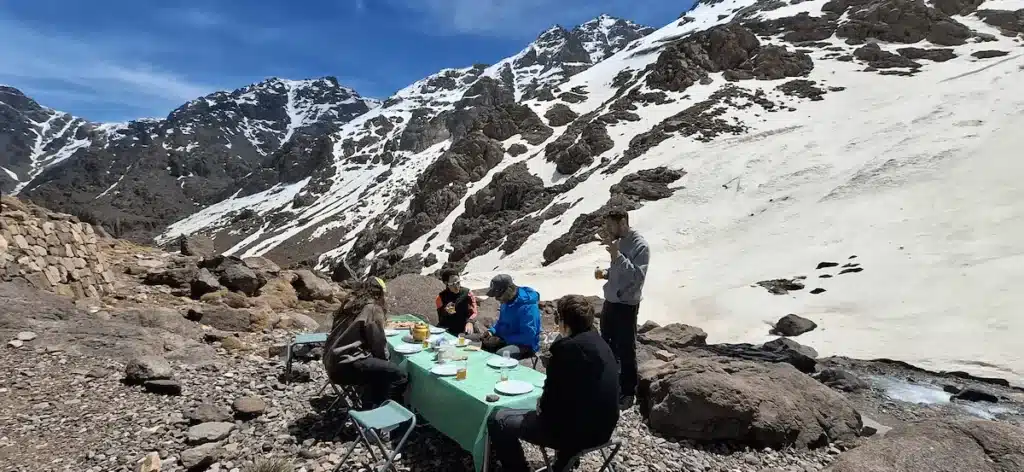 Pique-nique ascension du Toubkal en 2 jours