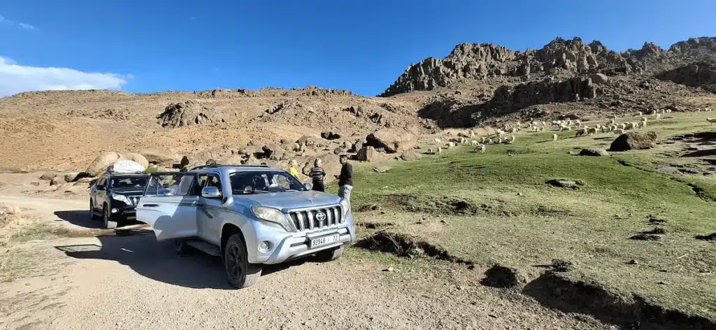 les bergeries du massif Siroua pendant un circuit 4x4 sans chauffeur au Maroc